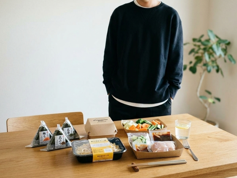 一人暮らしの食事の選択肢（外食・冷凍食品・ミールキットなど）