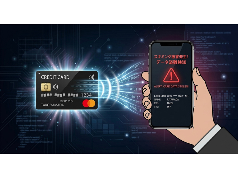スキミング被害の仕組みイメージ